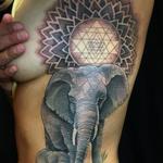 Tattoos - Elephants Sri Yantra  - 122272